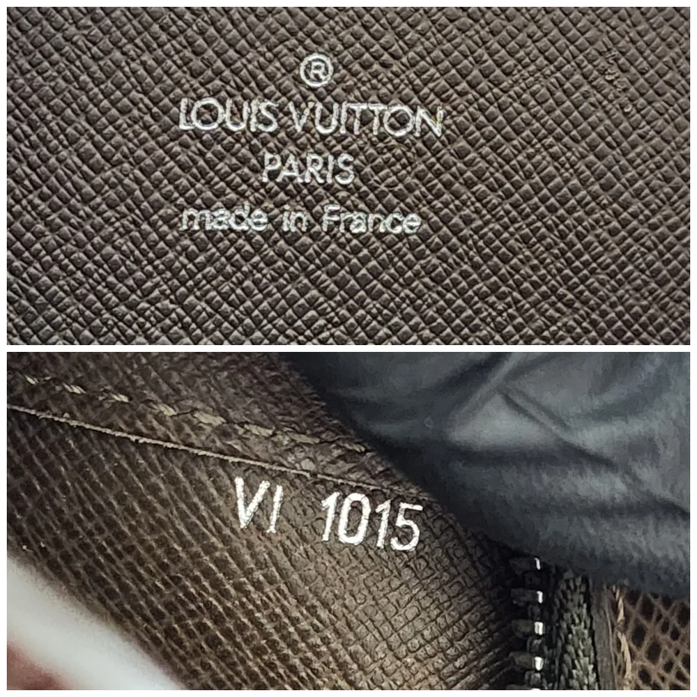 Louis Vuitton Moca Taiga Leather Baikal Men Wristlet Brown
